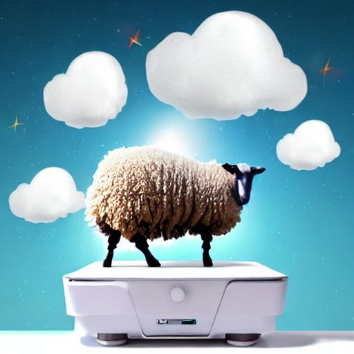 Cover Photo of a sheep on top of a printer For Best Ambient Music Albums To Listen To For Sleep